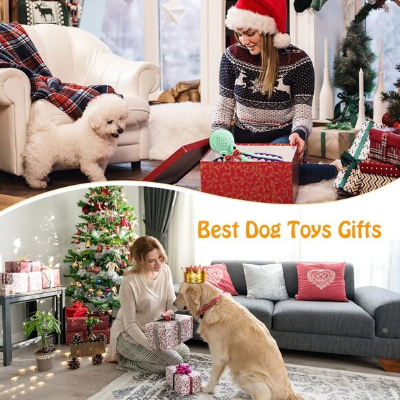 Large Squeaky Dog Toys- Plush Dog Toys with Soft Fabric for Small, Medium, and L - Picture 7 of 8